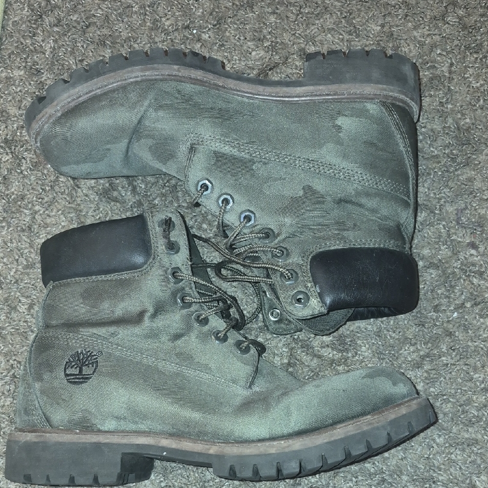 Timberland Men's Olive Lace-Up Boots